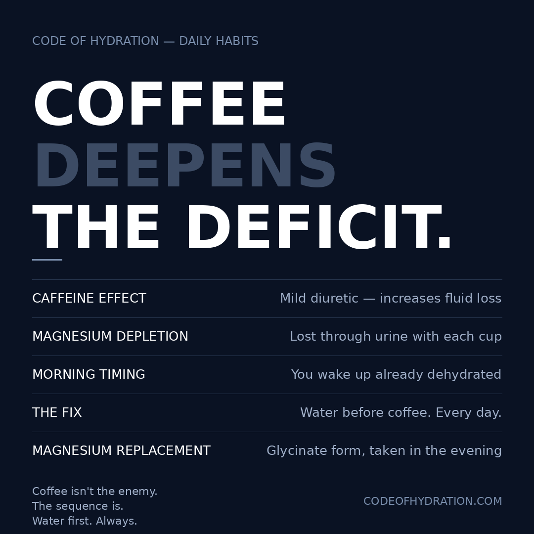 Coffee Is Quietly Dehydrating You Every Morning — Here’s the Easy Fix