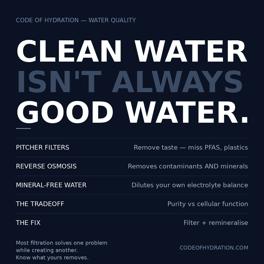 Why Filtered Water Might Be Quietly Working Against You