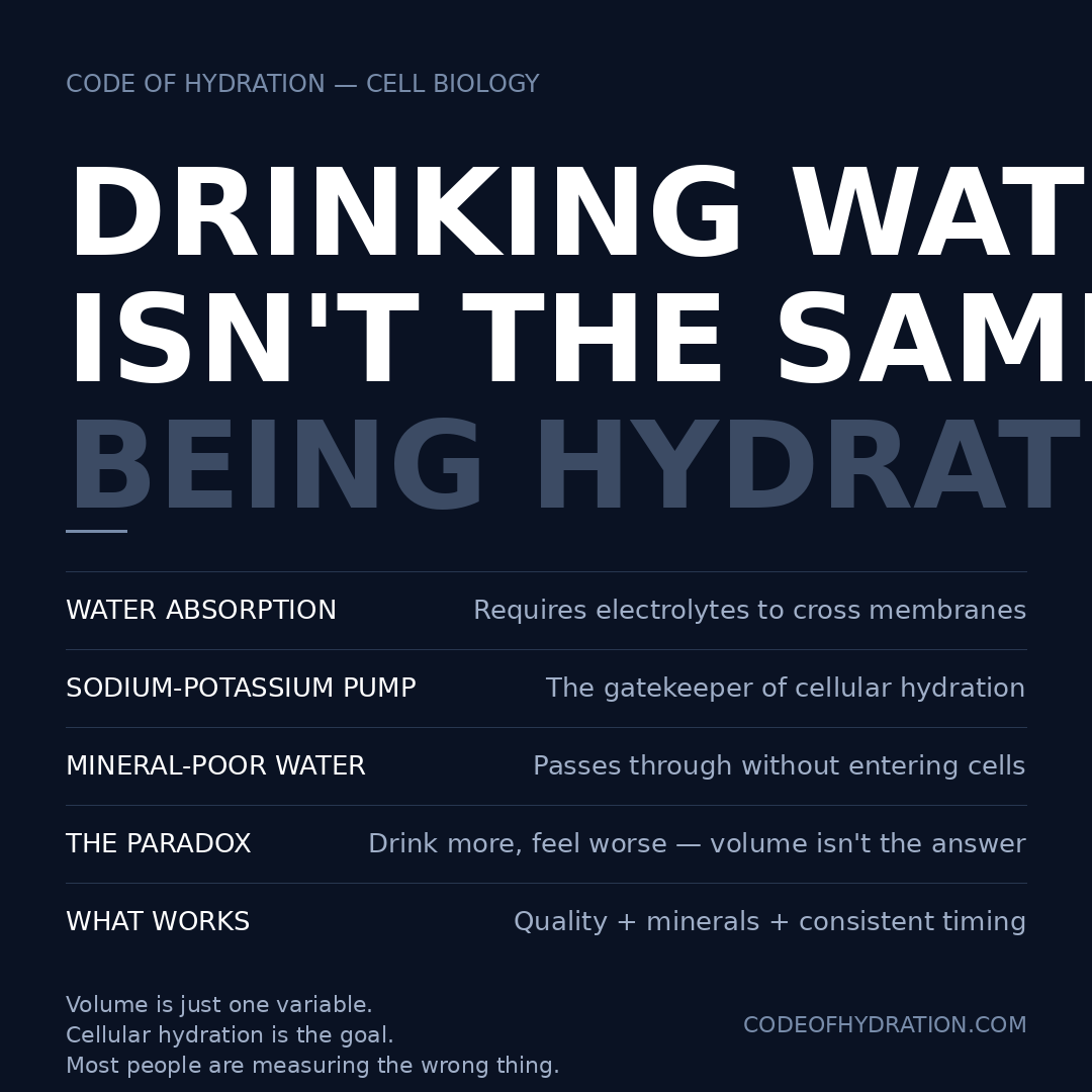 Why Am I Always Dehydrated Even Though I Drink a Lot of Water?