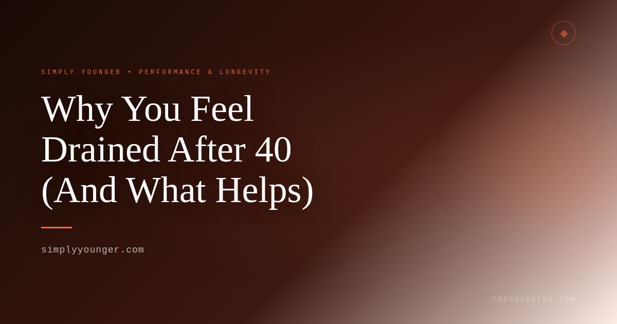 Why Your Energy Declines With Age: The Mitochondrial Truth