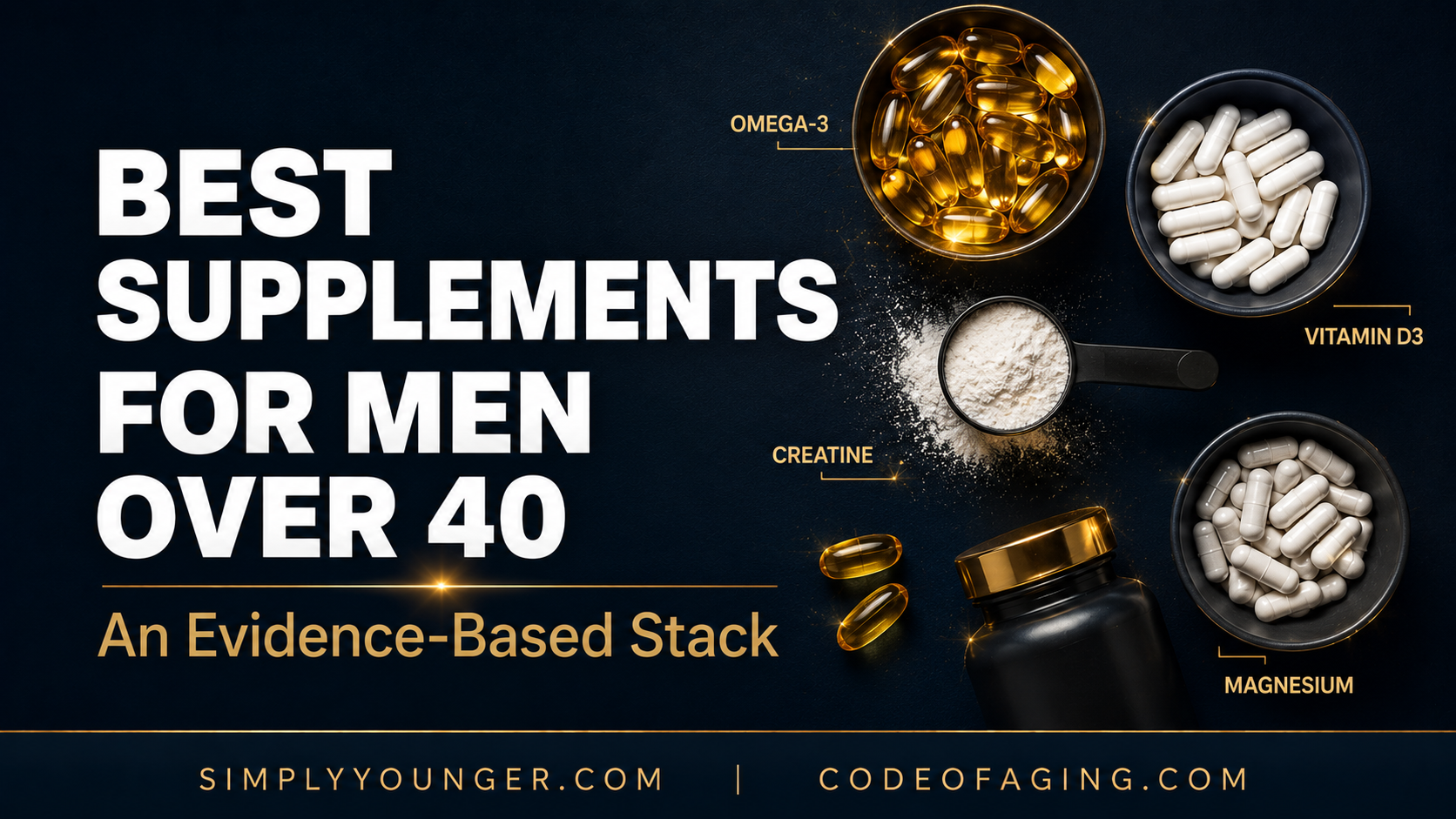 Best Supplements for Men Over 40: An Evidence-Based Stack