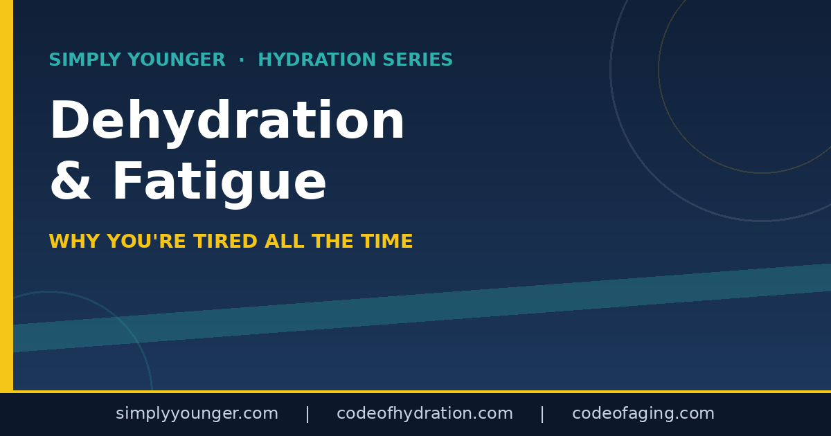 Dehydration and Fatigue: Why You’re Tired All the Time (and the Fix Nobody Tries First)