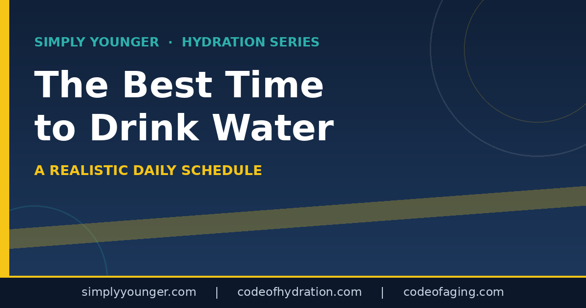 The Best Time to Drink Water: A Realistic Daily Schedule That Works